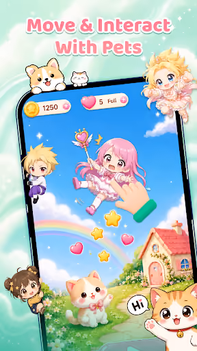 Emoji Battery & Shimeji Pet's ad wall makes screen customization impossible preview screenshot 4