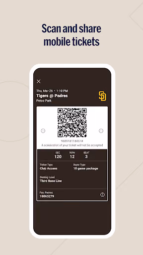 MLB Ballpark locked tickets behind broken login preview screenshot 4