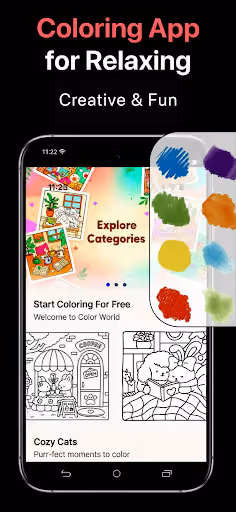 The coloring app hid relaxation behind a paywall preview screenshot 1
