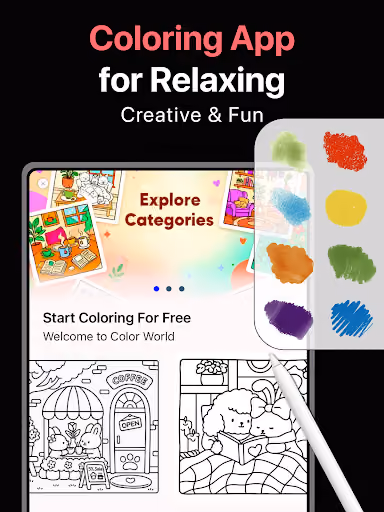 The coloring app hid relaxation behind a paywall preview screenshot 5
