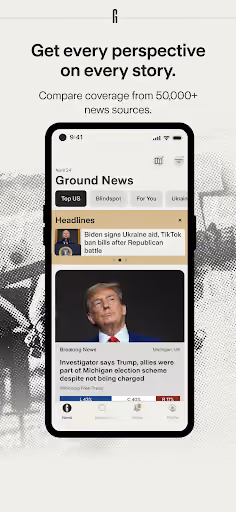 Ground News requires your card before the trial even starts preview screenshot 2