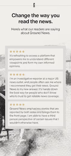 Ground News requires your card before the trial even starts preview screenshot 5