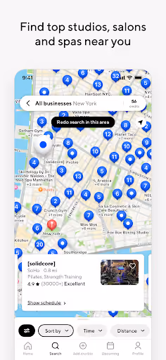 ClassPass users distrust credits, cancellation, and Android search preview screenshot 2