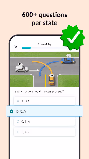 Zutobi paywalls the driving-permit quiz after just three questions preview screenshot 2