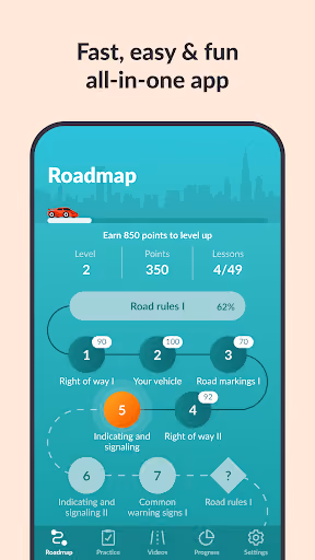 Zutobi paywalls the driving-permit quiz after just three questions preview screenshot 4