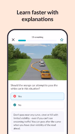 Zutobi paywalls the driving-permit quiz after just three questions preview screenshot 5