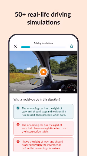 Zutobi paywalls the driving-permit quiz after just three questions preview screenshot 7