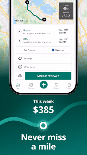Driversnote's mileage tracker drains phone batteries and costs $130+/year preview screenshot 4