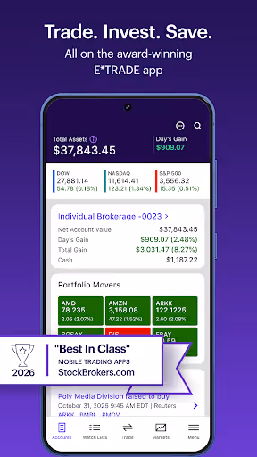 E*TRADE broke Android login, but licensing blocks copycats preview screenshot 1