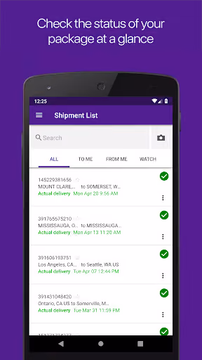 FedEx Mobile broke basic package tracking preview screenshot 2