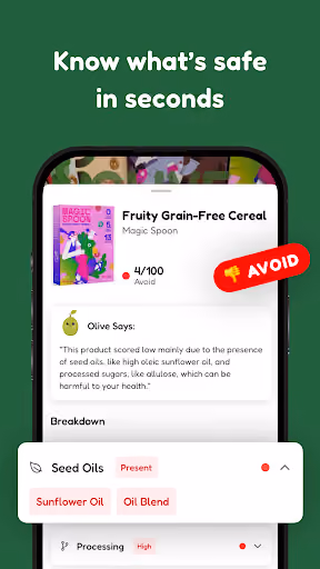 Olive's forced paywall and login lockouts are driving users to Yuka preview screenshot 3