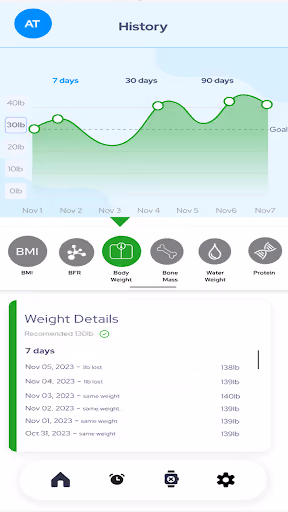 iHome's smart scale app won't stay connected, loses history preview screenshot 2