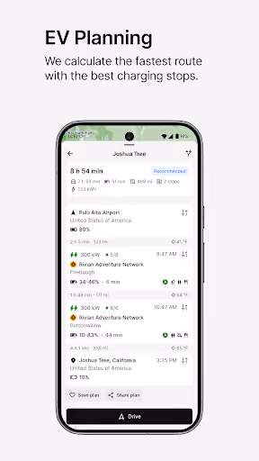 Rivian's ABRP update broke routing and paywalled Android Auto preview screenshot 2