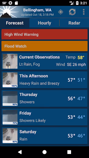NOAA Weather (Pro) has no fallback when the government's own weather API goes down preview screenshot 1