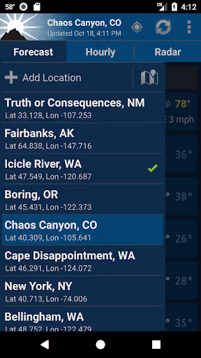 NOAA Weather (Pro) has no fallback when the government's own weather API goes down preview screenshot 6
