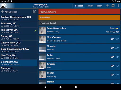 NOAA Weather (Pro) has no fallback when the government's own weather API goes down preview screenshot 7