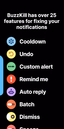 BuzzKill is already the solo-built app a competitor would have to out-build preview screenshot 4