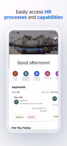 SAP’s mobile HR app keeps locking employees out preview screenshot 1