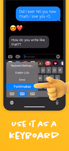 Fontmaker interrupts every few letters with a 90-second ad preview screenshot 3