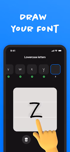 Fontmaker interrupts every few letters with a 90-second ad preview screenshot 6