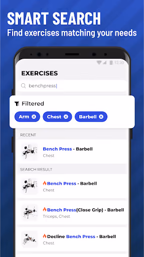 Gym Workout Tracker paywalls the sets you already logged yourself preview screenshot 5